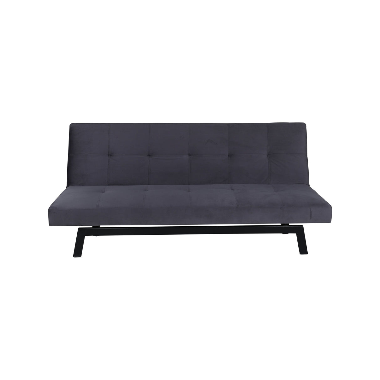Bodil Sofabett - Schwarz / Dunkelgrauer Samt - ZEN ZONE Furniture