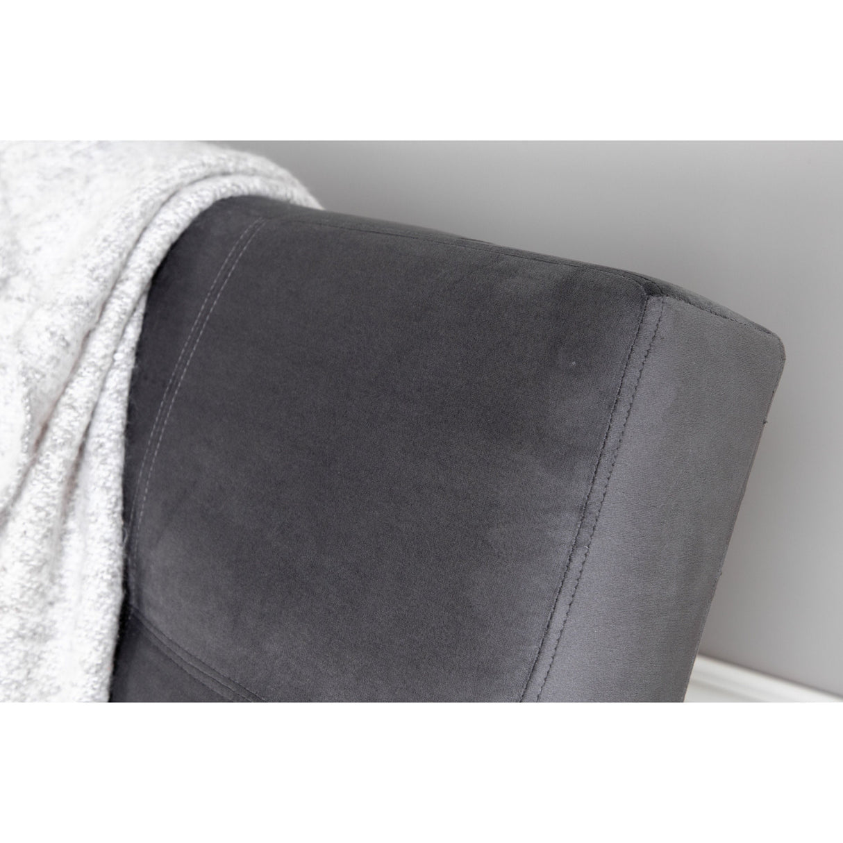 Bodil Sofabett - Schwarz / Dunkelgrauer Samt - ZEN ZONE Furniture