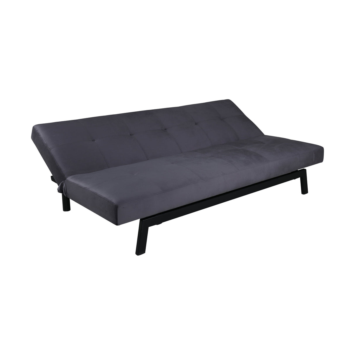 Bodil Sofabett - Schwarz / Dunkelgrauer Samt - ZEN ZONE Furniture