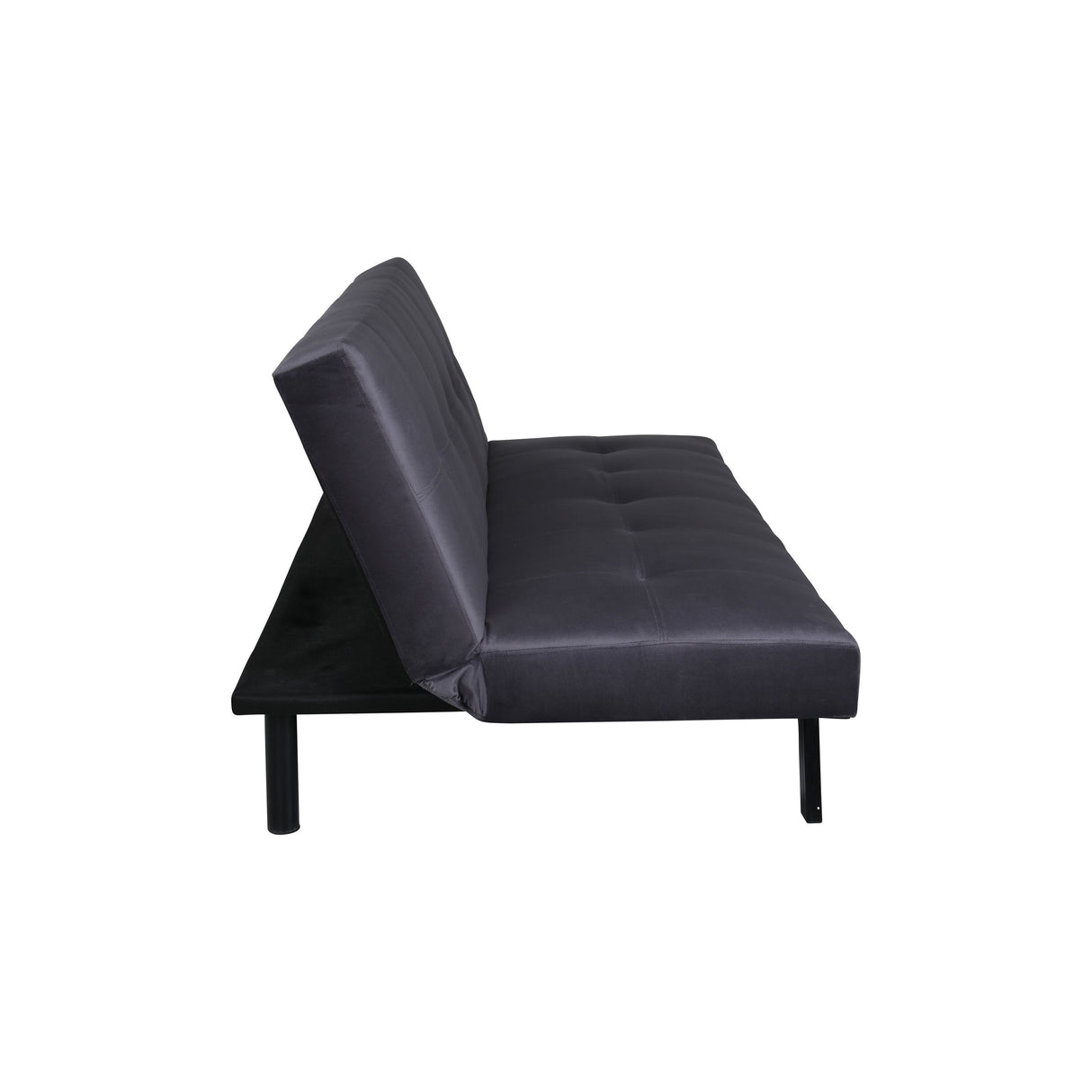 Bodil Sofabett - Schwarz / Dunkelgrauer Samt - ZEN ZONE Furniture