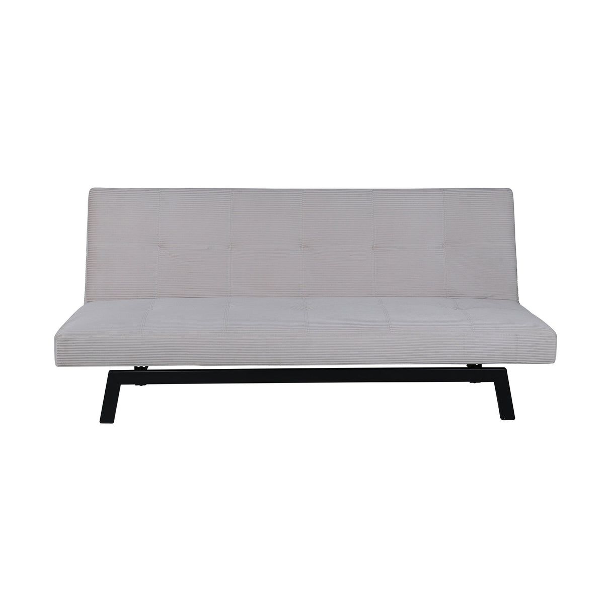 Bodil Sofabett - Schwarz / Beige Kord - ZEN ZONE Furniture