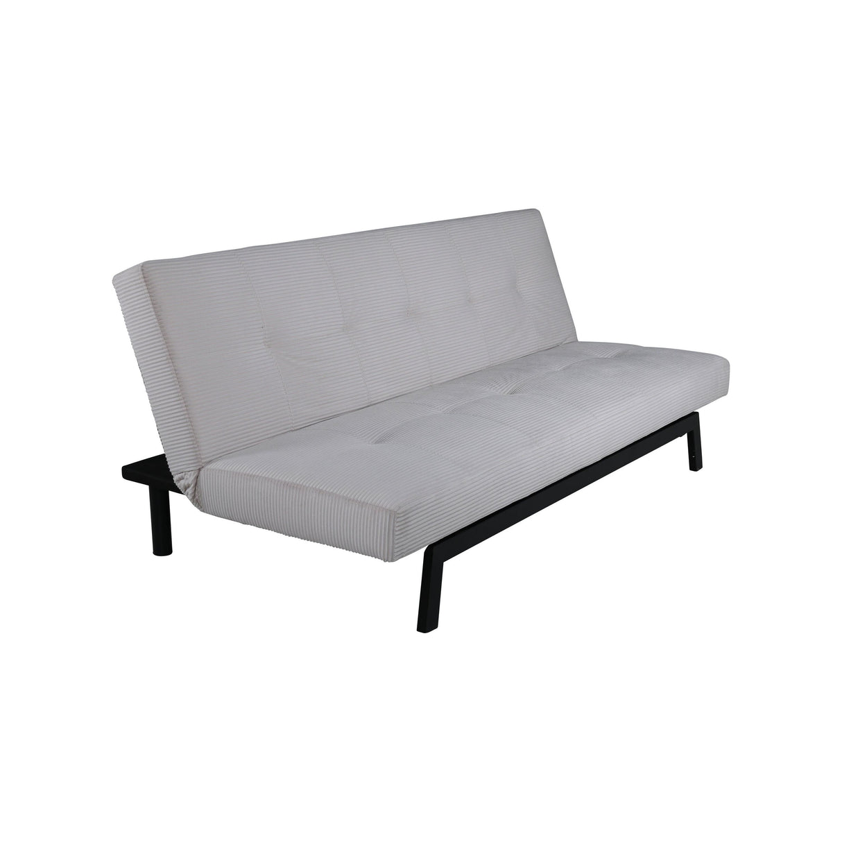 Bodil Sofabett - Schwarz / Beige Kord - ZEN ZONE Furniture