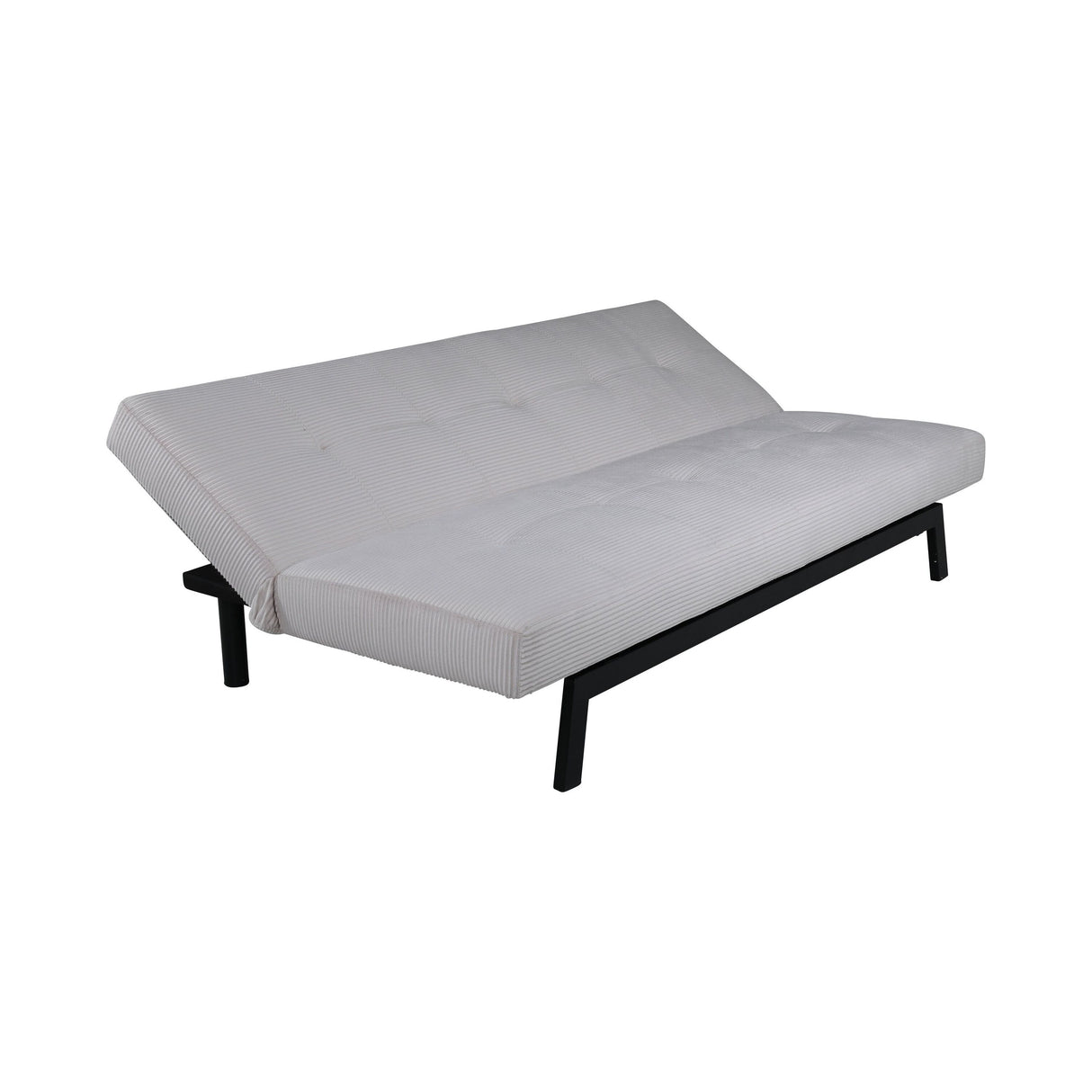 Bodil Sofabett - Schwarz / Beige Kord - ZEN ZONE Furniture