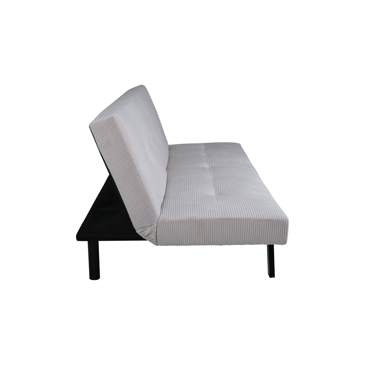 Bodil Sofabett - Schwarz / Beige Kord - ZEN ZONE Furniture