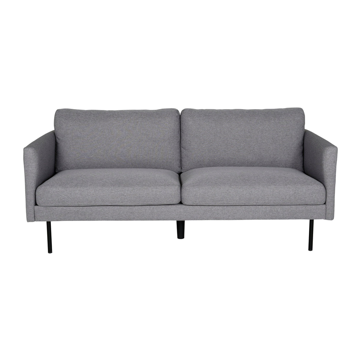 Zoom 2-Sitzer Sofa - Schwarz / Stahlgrau Stoff - ZEN ZONE Furniture