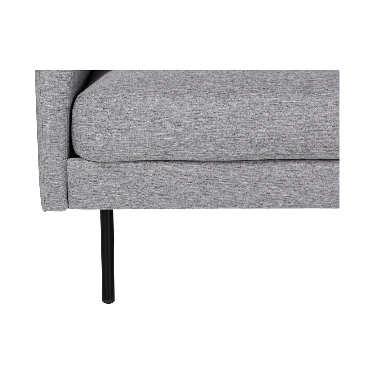 Zoom 2-Sitzer Sofa - Schwarz / Stahlgrau Stoff - ZEN ZONE Furniture