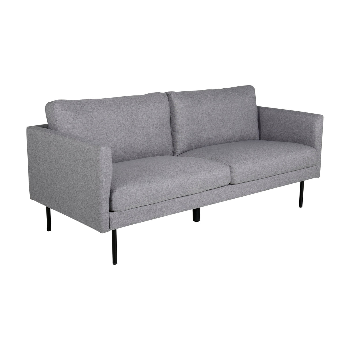 Zoom 2-Sitzer Sofa - Schwarz / Stahlgrau Stoff - ZEN ZONE Furniture