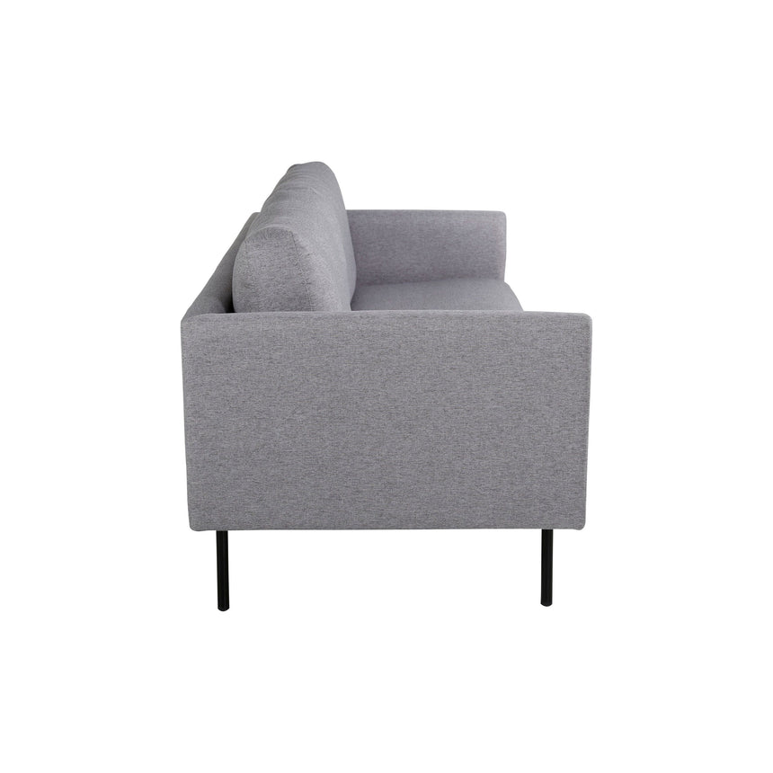 Zoom 2-Sitzer Sofa - Schwarz / Stahlgrau Stoff - ZEN ZONE Furniture