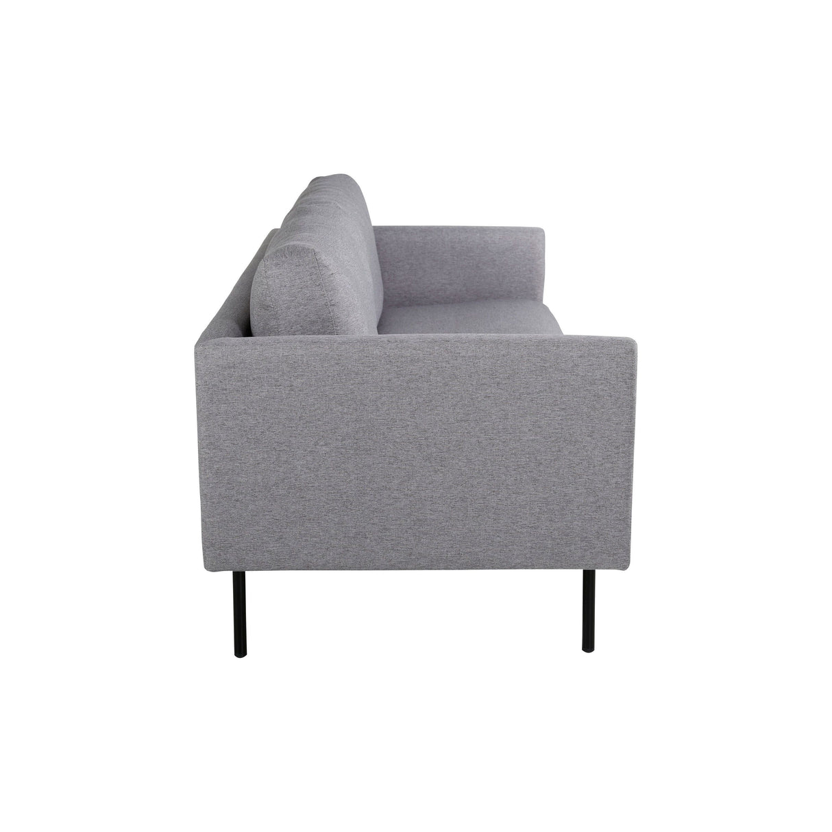 Zoom 2-Sitzer Sofa - Schwarz / Stahlgrau Stoff - ZEN ZONE Furniture