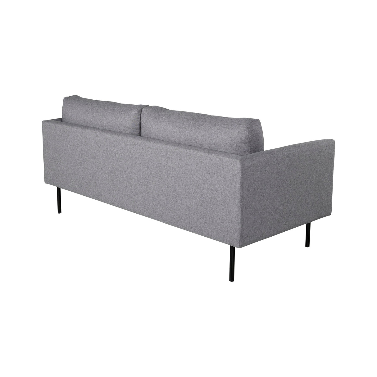 Zoom 2-Sitzer Sofa - Schwarz / Stahlgrau Stoff - ZEN ZONE Furniture