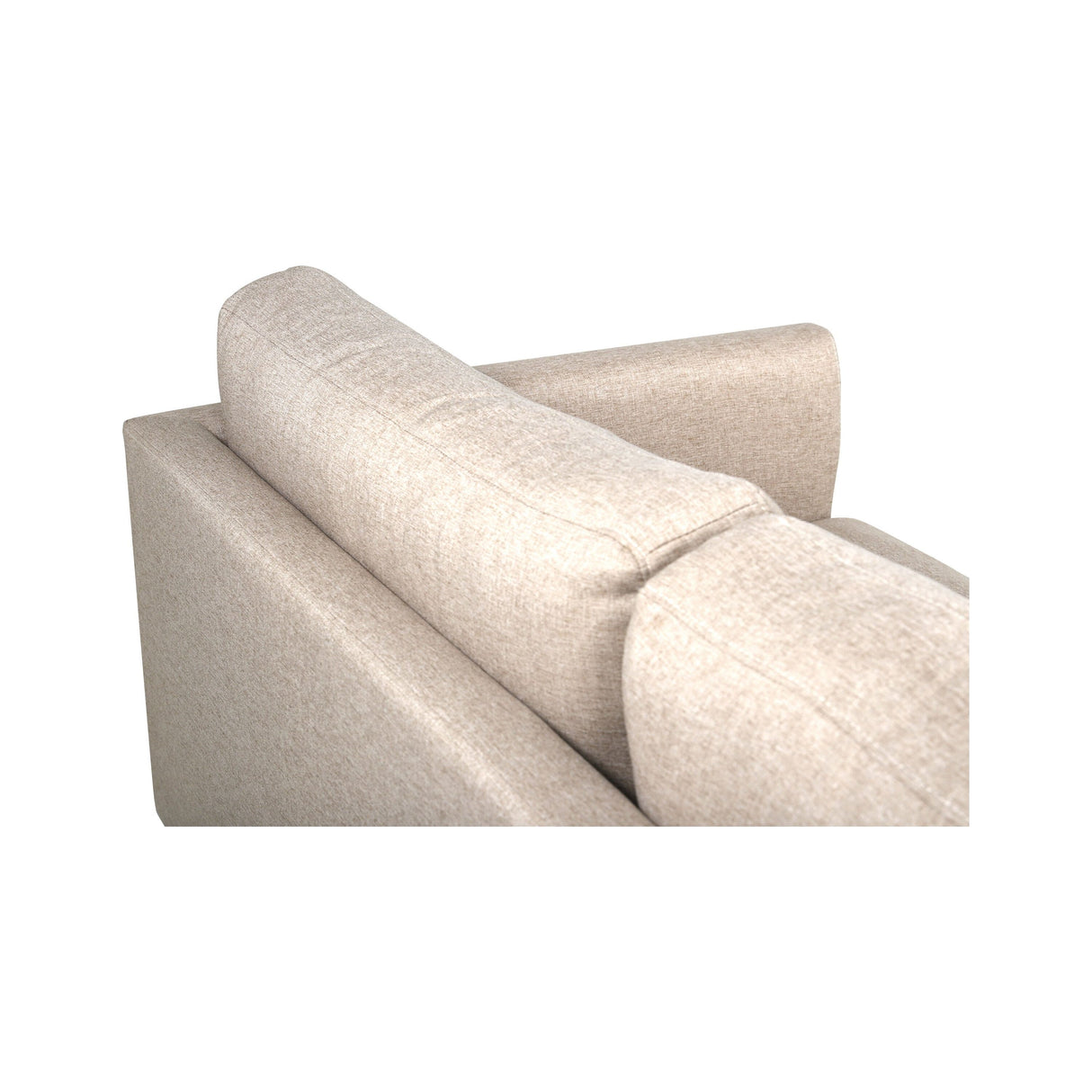 Zoom 2-Sitzer Sofa - Schwarz / Brauner Stoff - ZEN ZONE Furniture