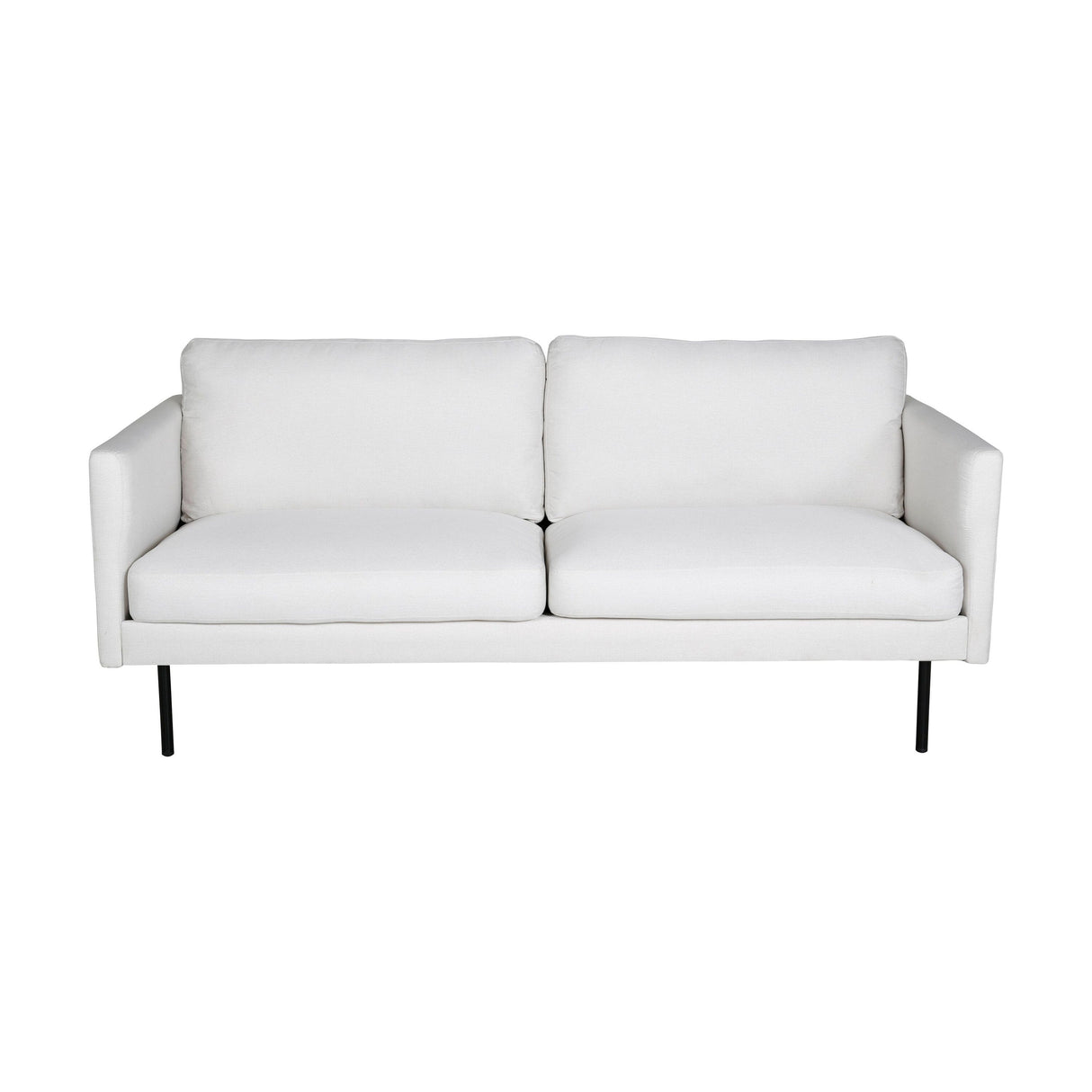 Zoom 2-Sitzer Sofa - Schwarz / Hellbeige Stoff - ZEN ZONE Furniture