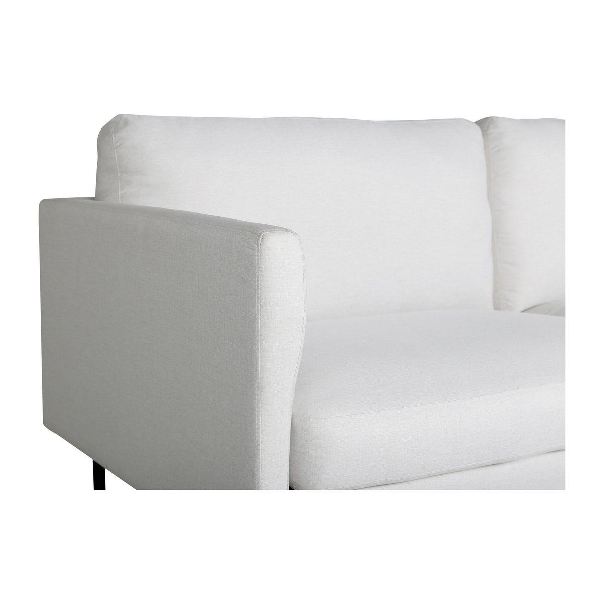 Zoom 2-Sitzer Sofa - Schwarz / Hellbeige Stoff - ZEN ZONE Furniture