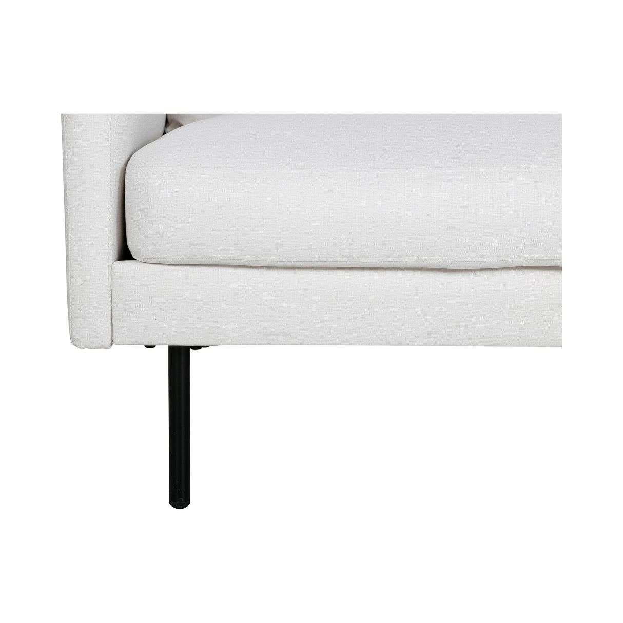 Zoom 2-Sitzer Sofa - Schwarz / Hellbeige Stoff - ZEN ZONE Furniture