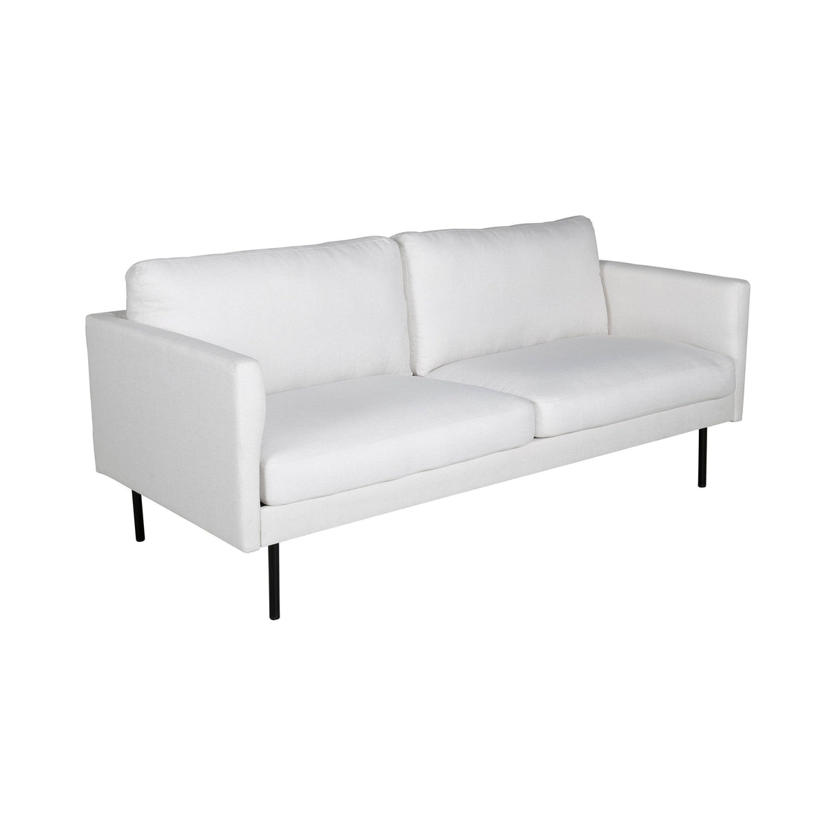 Zoom 2-Sitzer Sofa - Schwarz / Hellbeige Stoff - ZEN ZONE Furniture