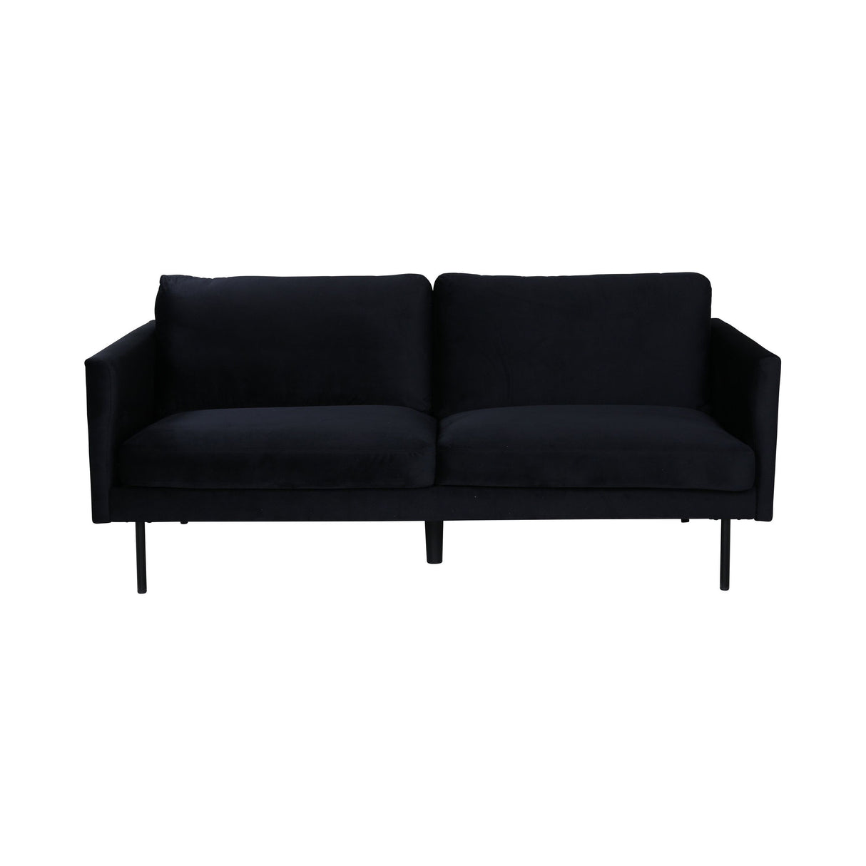 Zoom 2-Sitzer Sofa - Schwarz / Schwarzer Samt - ZEN ZONE Furniture