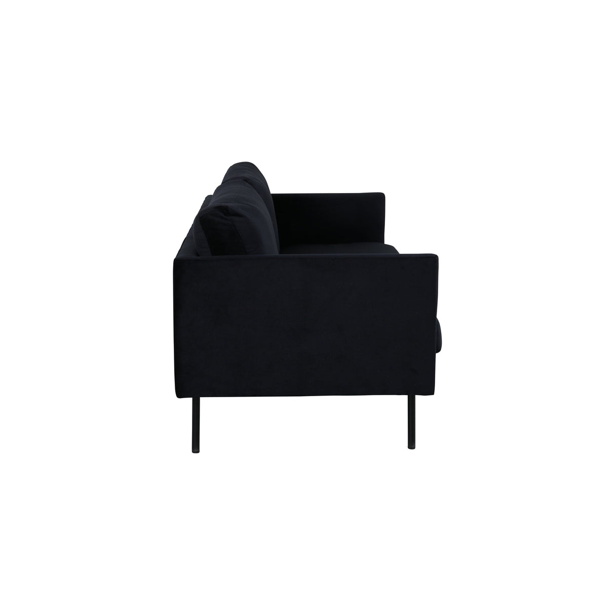 Zoom 2-Sitzer Sofa - Schwarz / Schwarzer Samt - ZEN ZONE Furniture