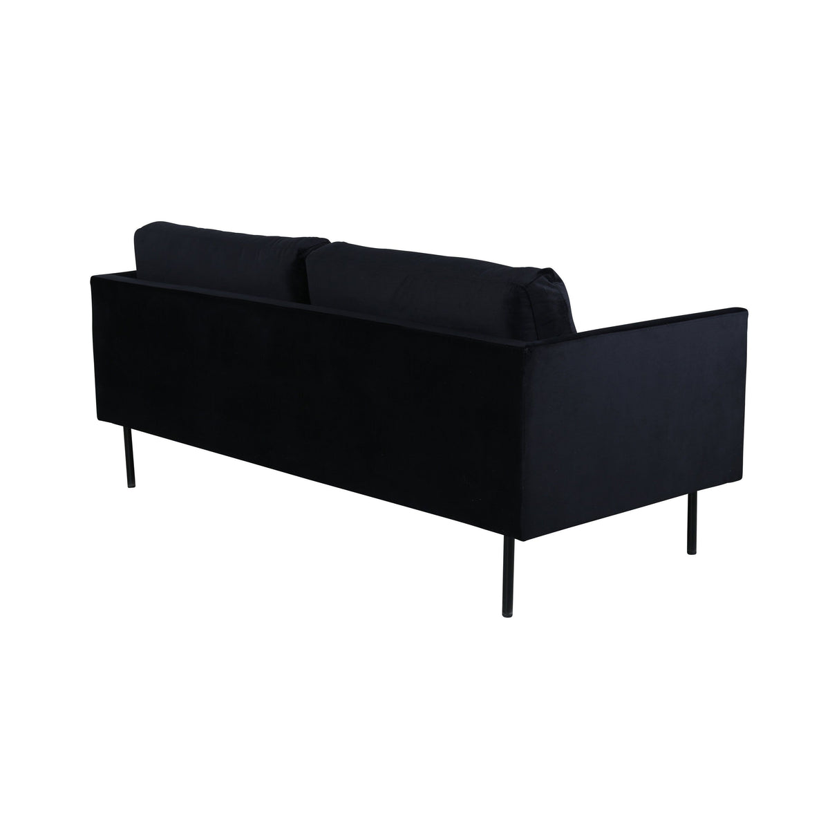 Zoom 2-Sitzer Sofa - Schwarz / Schwarzer Samt - ZEN ZONE Furniture