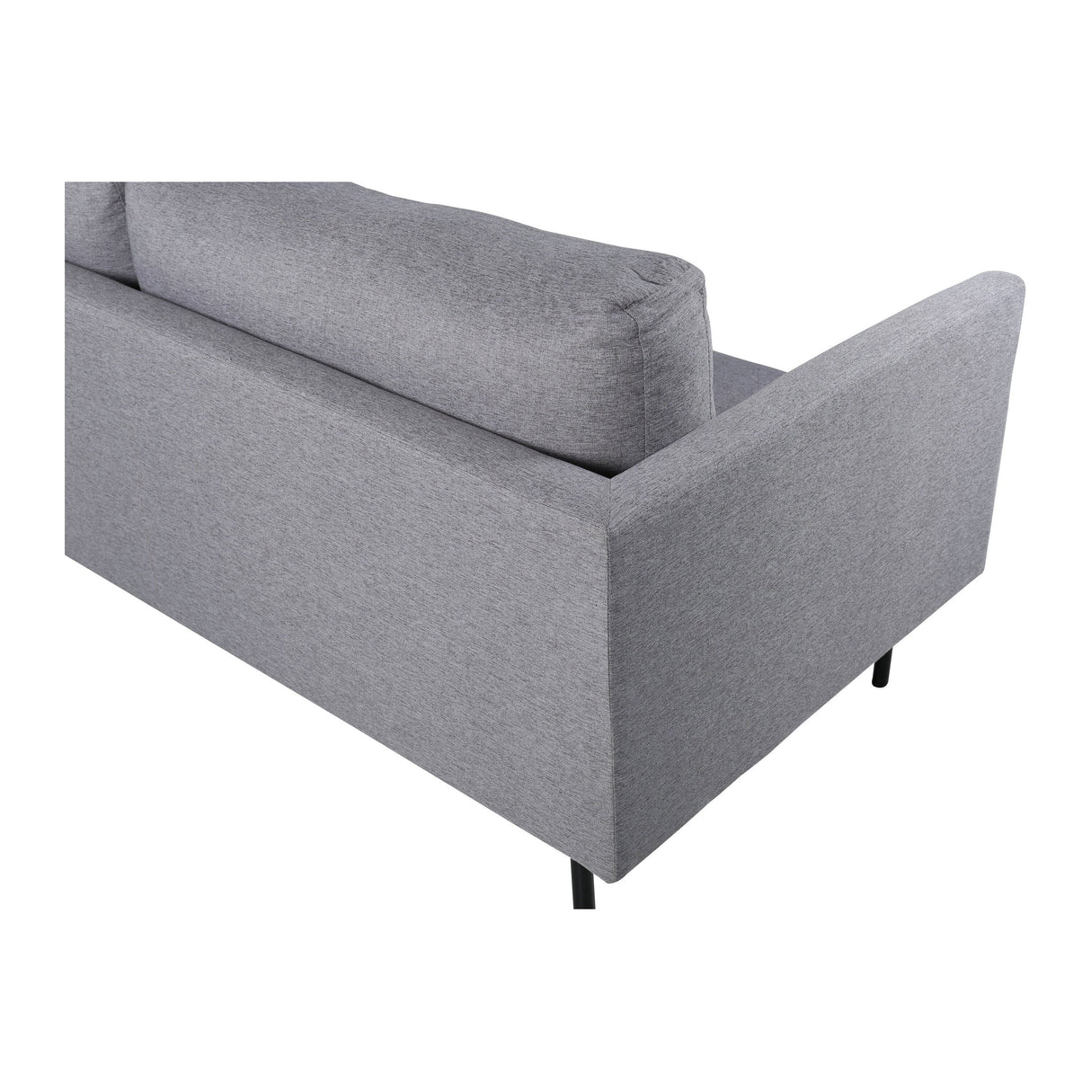 Zoom 3-Sitzer Sofa - Schwarz / Stahlgrauer Stoff - ZEN ZONE Furniture