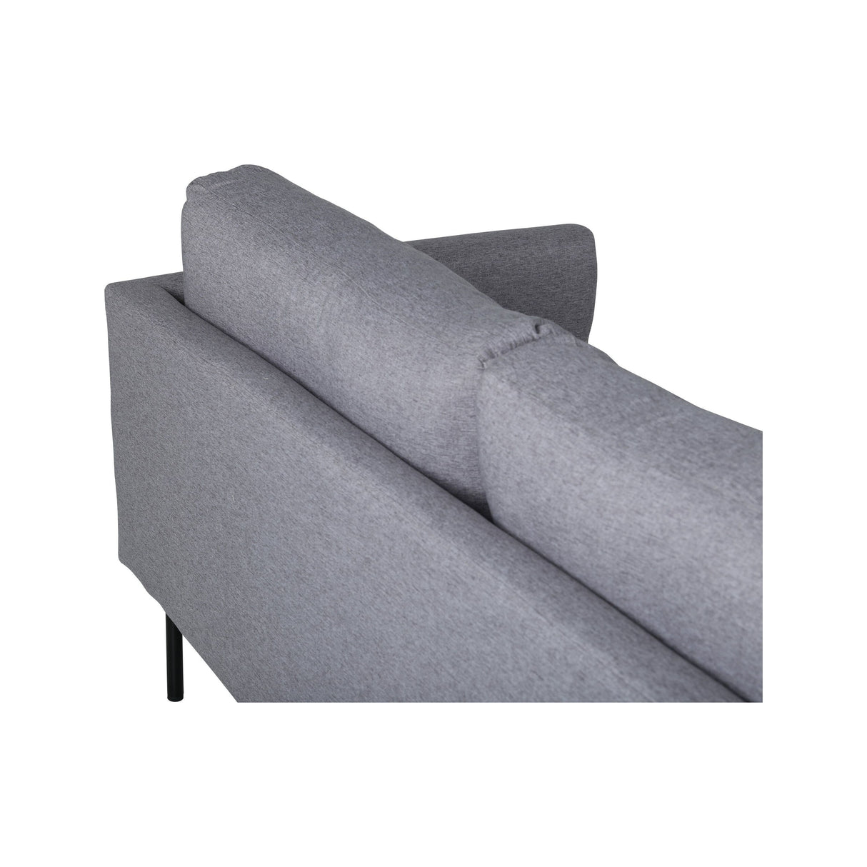 Zoom 3-Sitzer Sofa - Schwarz / Stahlgrauer Stoff - ZEN ZONE Furniture