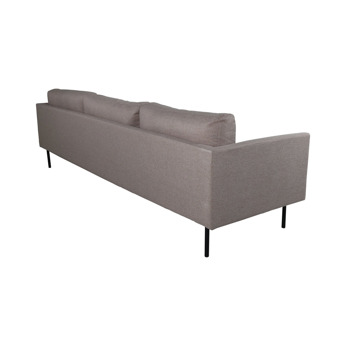 Zoom 3-Sitzer Sofa - Schwarz / Brauner Stoff - ZEN ZONE Furniture