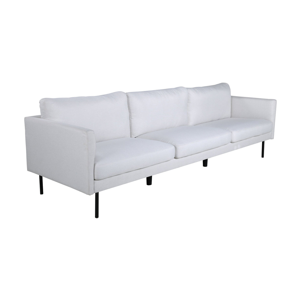 Zoom 3-Sitzer Sofa - Schwarz / Hellbeige Stoff - ZEN ZONE Furniture