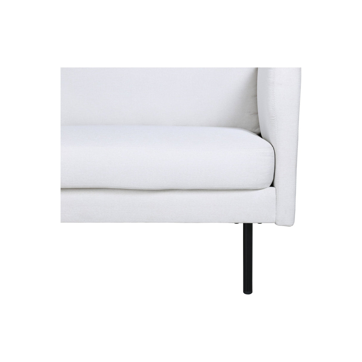 Zoom 3-Sitzer Sofa - Schwarz / Hellbeige Stoff - ZEN ZONE Furniture