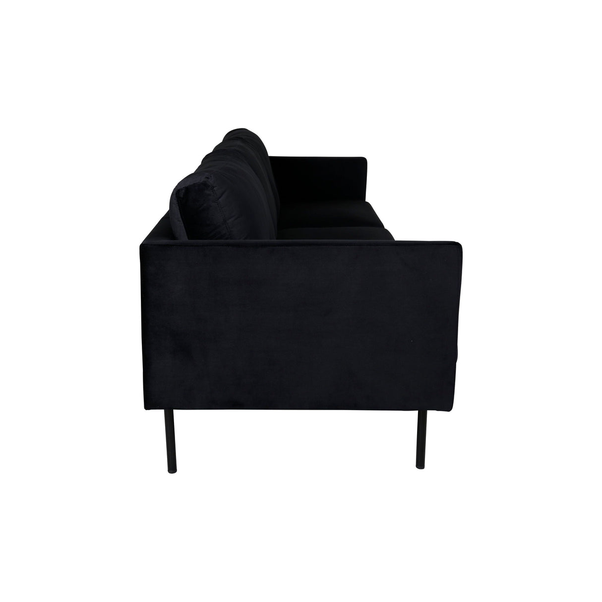 Zoom 3-Sitzer Sofa - Schwarz / Schwarzer Samt - ZEN ZONE Furniture