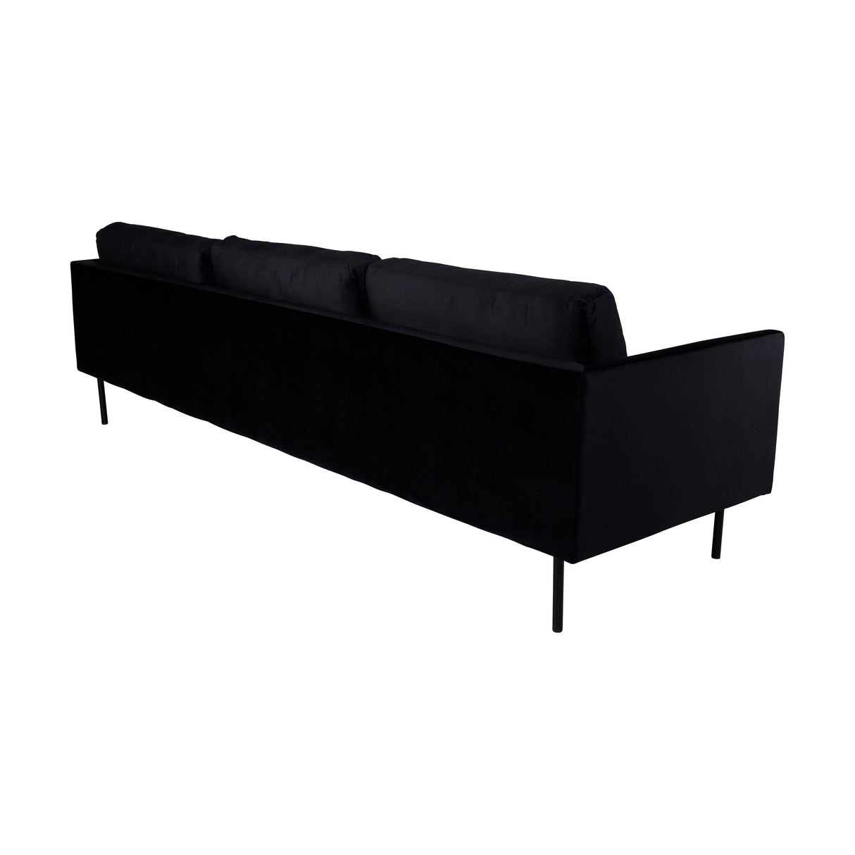 Zoom 3-Sitzer Sofa - Schwarz / Schwarzer Samt - ZEN ZONE Furniture