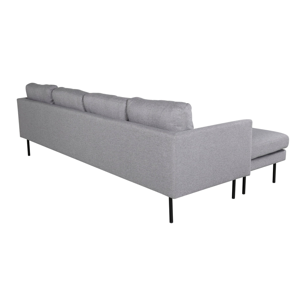 Zoom U-Sofa - Schwarz / Stahlgrauer Stoff - ZEN ZONE Furniture