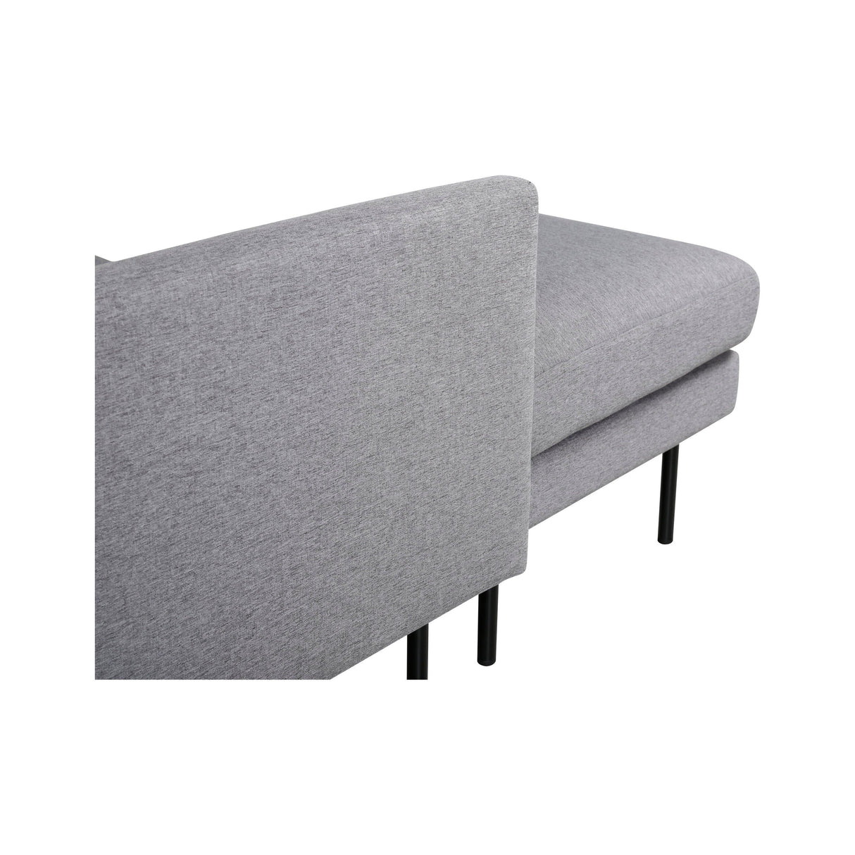Zoom U-Sofa - Schwarz / Stahlgrauer Stoff - ZEN ZONE Furniture