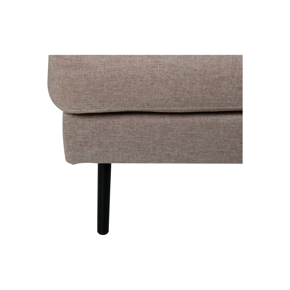 Zoom U-Sofa - Schwarz / Brauner Stoff - ZEN ZONE Furniture