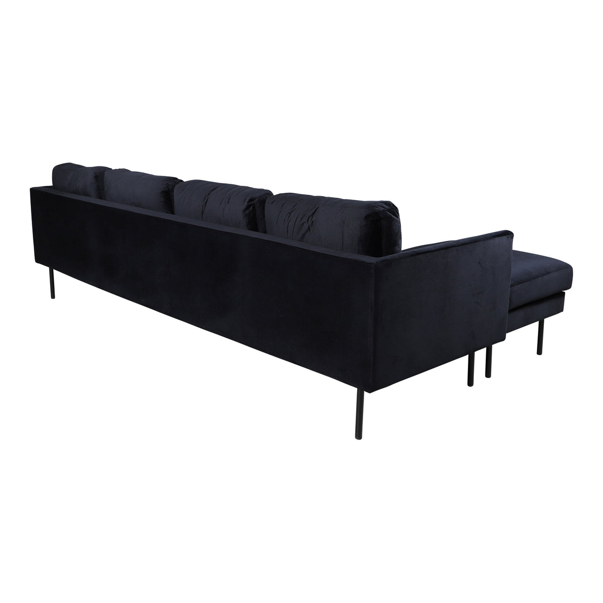 Zoom U-Sofa - Schwarz / Schwarzer Samt - ZEN ZONE Furniture