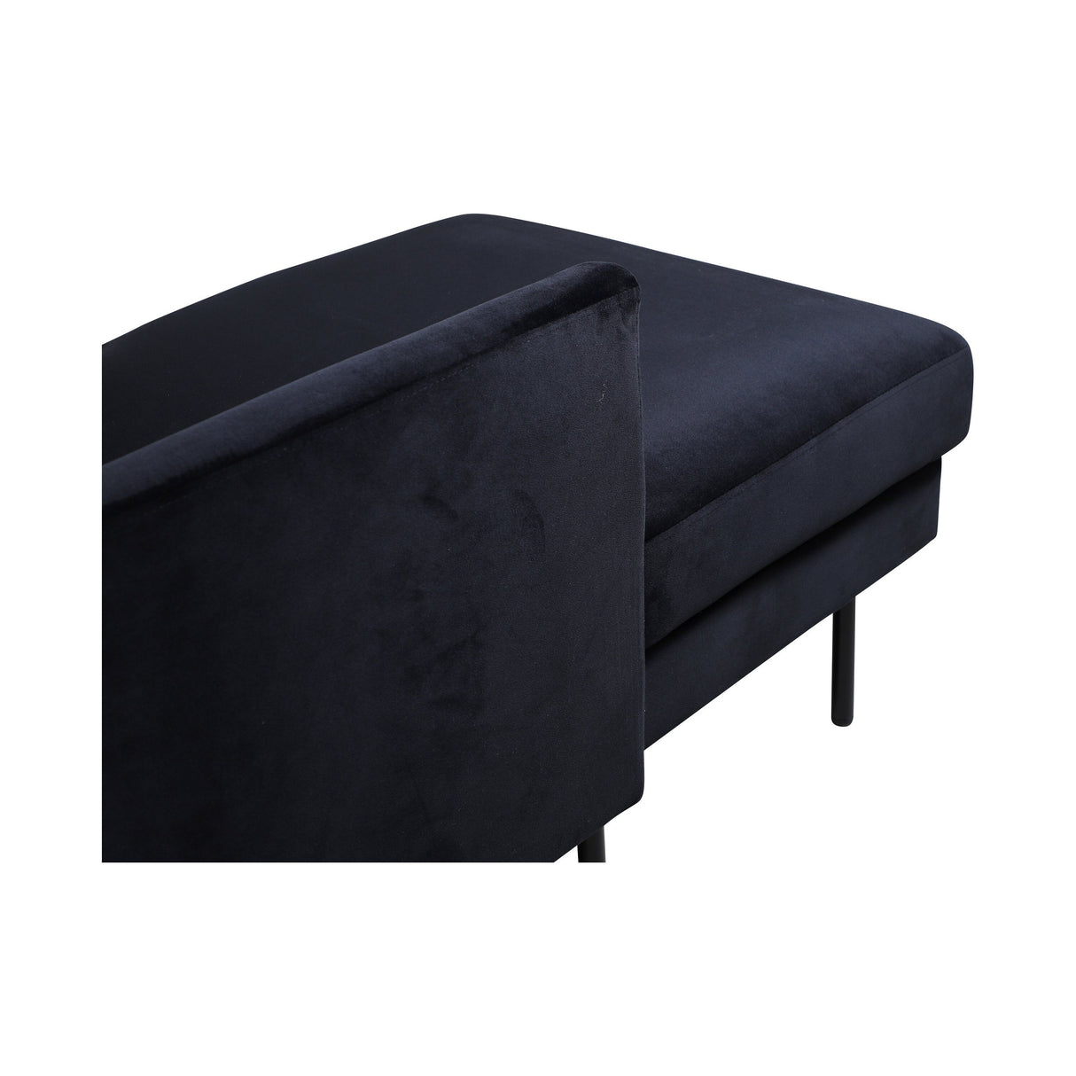 Zoom U-Sofa - Schwarz / Schwarzer Samt - ZEN ZONE Furniture