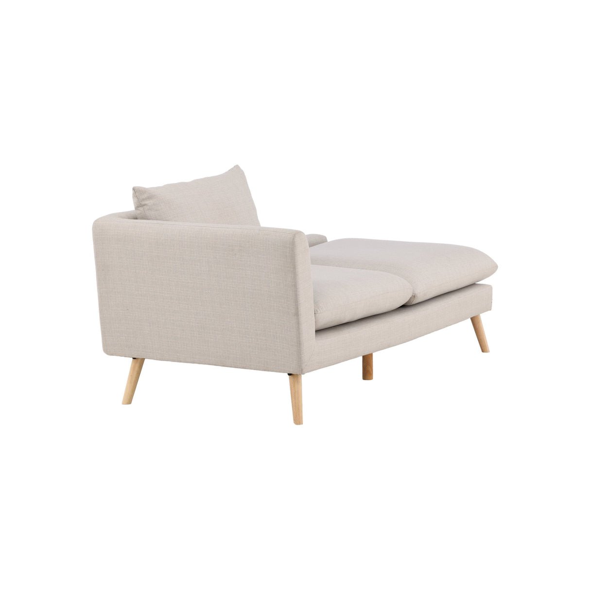 Tacoma 2-Sitzer Sofa - Helle Holzoptik / Leinenstoff - ZEN ZONE Furniture