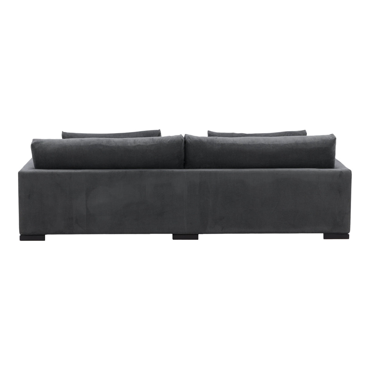 Durham 3-Sitzer Sofa - Holz / Dunkelgrauer Kord - ZEN ZONE Furniture