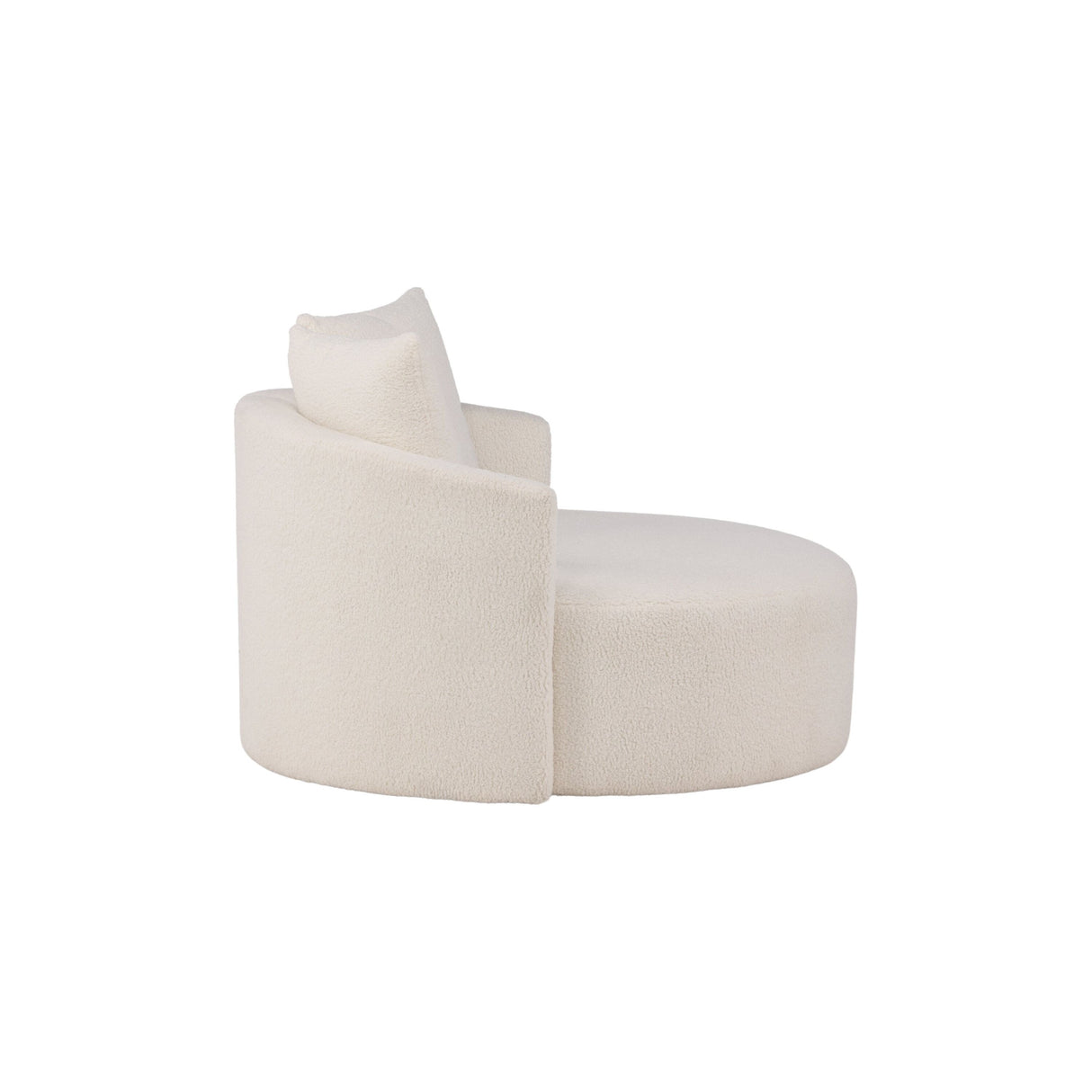 Kelso 2-Sitzer Sofa - Holz / Weißer Teddy - ZEN ZONE Furniture