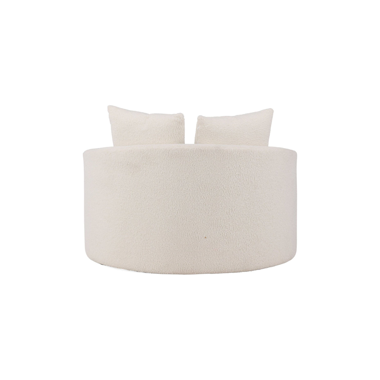 Kelso 2-Sitzer Sofa - Holz / Weißer Teddy - ZEN ZONE Furniture