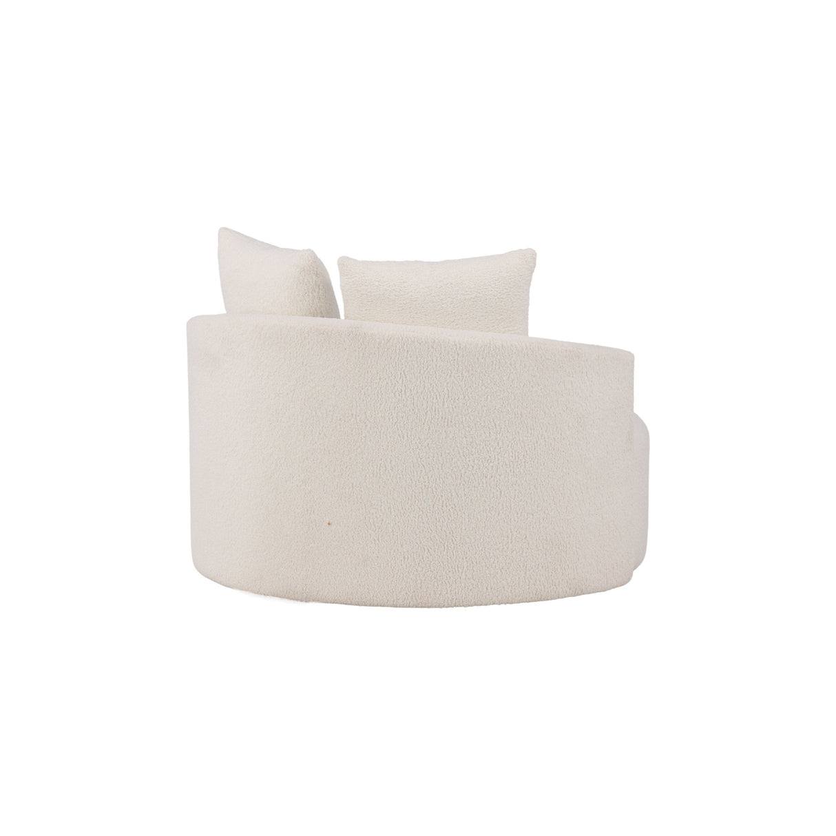 Kelso 2-Sitzer Sofa - Holz / Weißer Teddy - ZEN ZONE Furniture