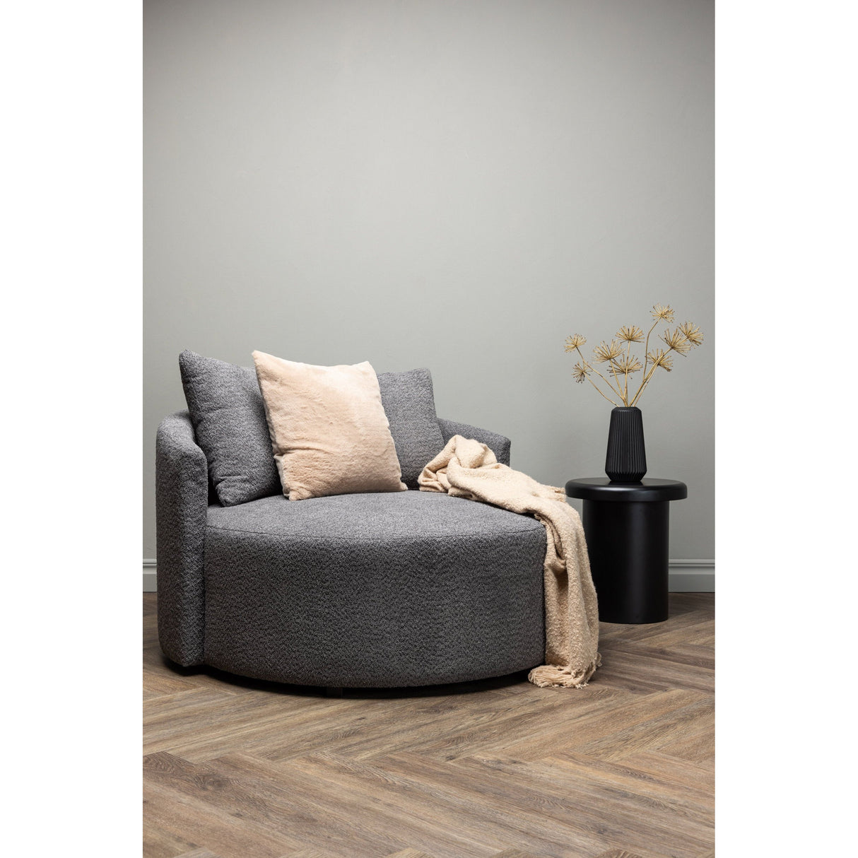 Kelso 2-Sitzer Sofa Holz/Grau - ZEN ZONE Furniture