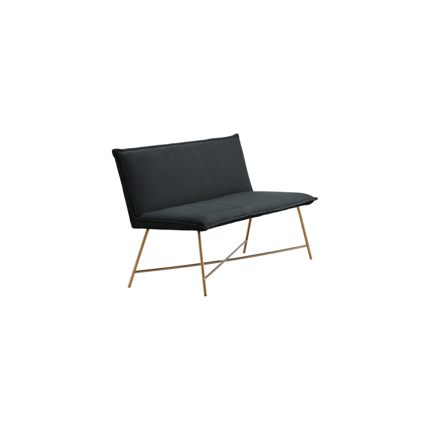 Petra Sofa - Distressed Copper / Schwarzer Samt - ZEN ZONE Furniture