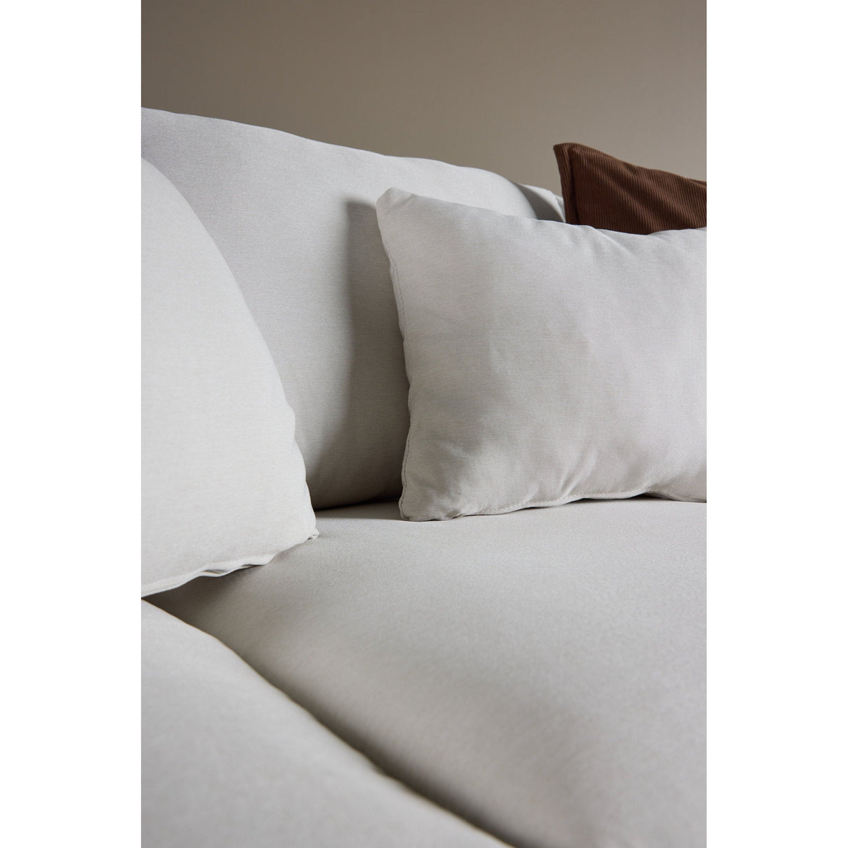 Sofia 3-Sitzer Sofa - Schwarz Beige Stoff Leinen - ZEN ZONE Furniture