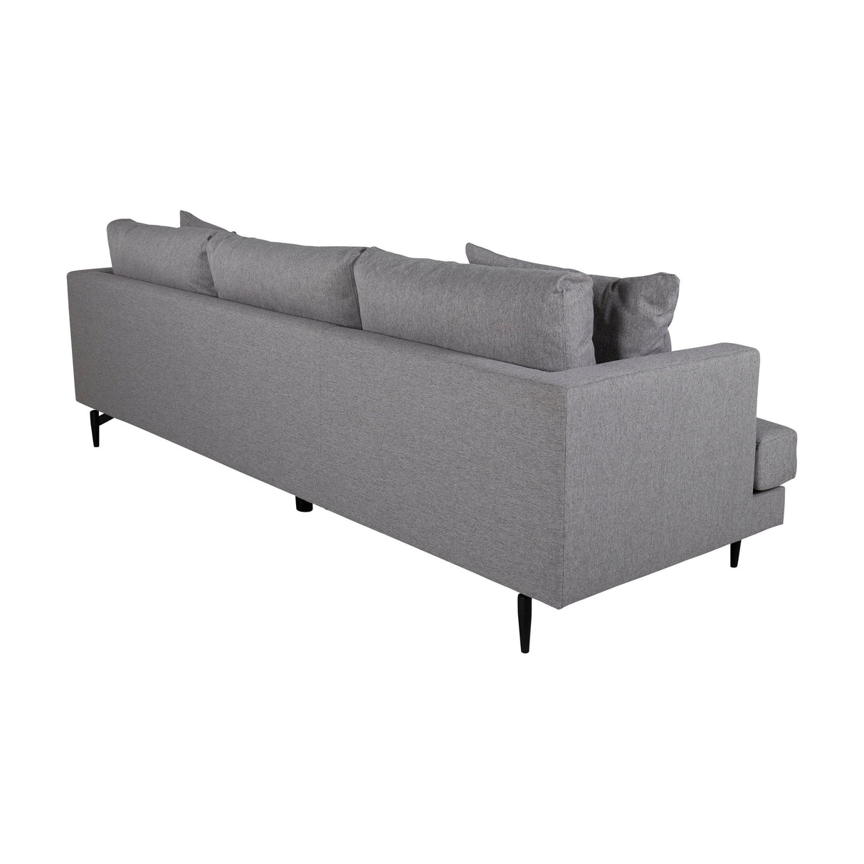 Sofia 3-Sitzer Sofa - Schwarz / Grauer Stoff - ZEN ZONE Furniture