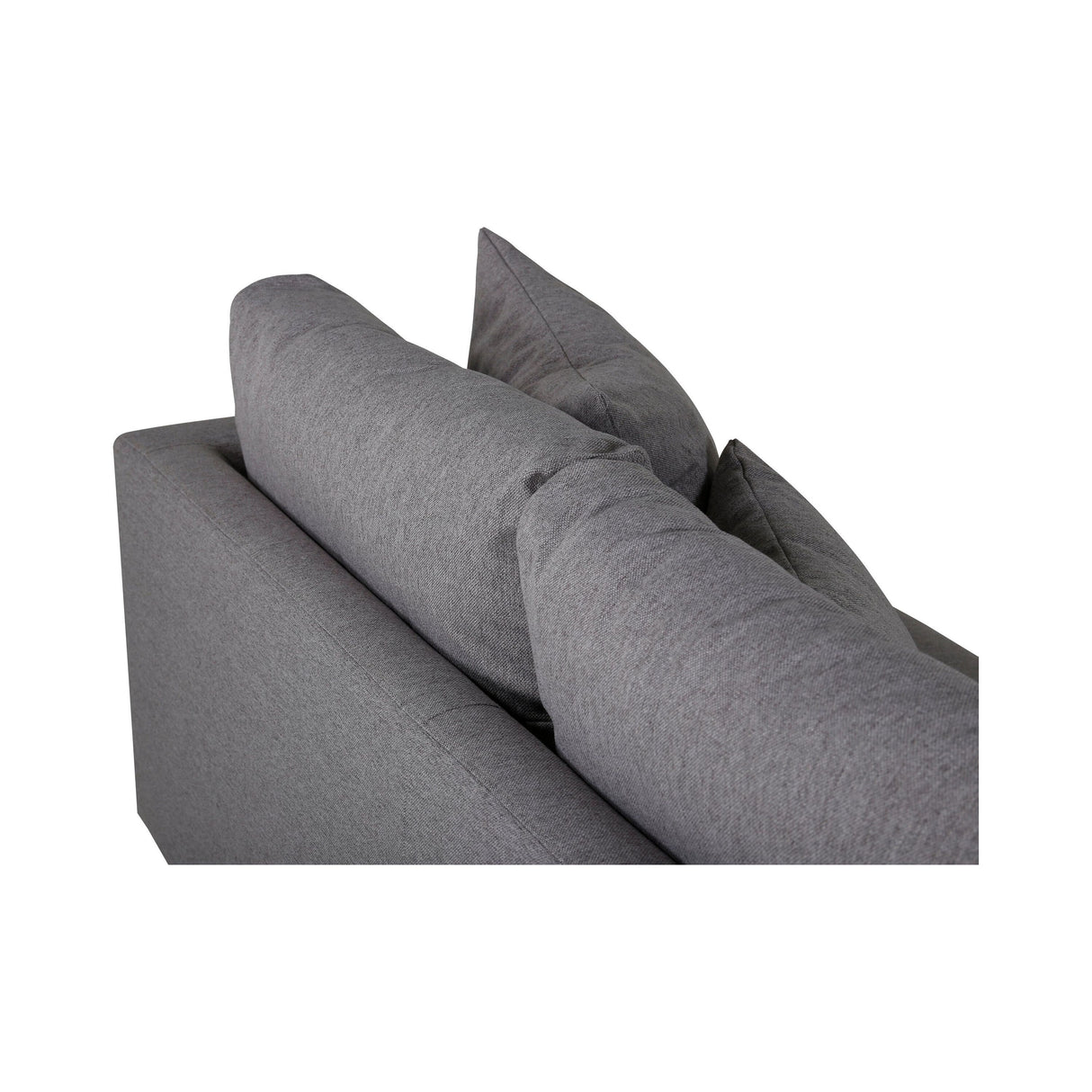 Sofia 3-Sitzer Sofa - Schwarz / Grauer Stoff - ZEN ZONE Furniture