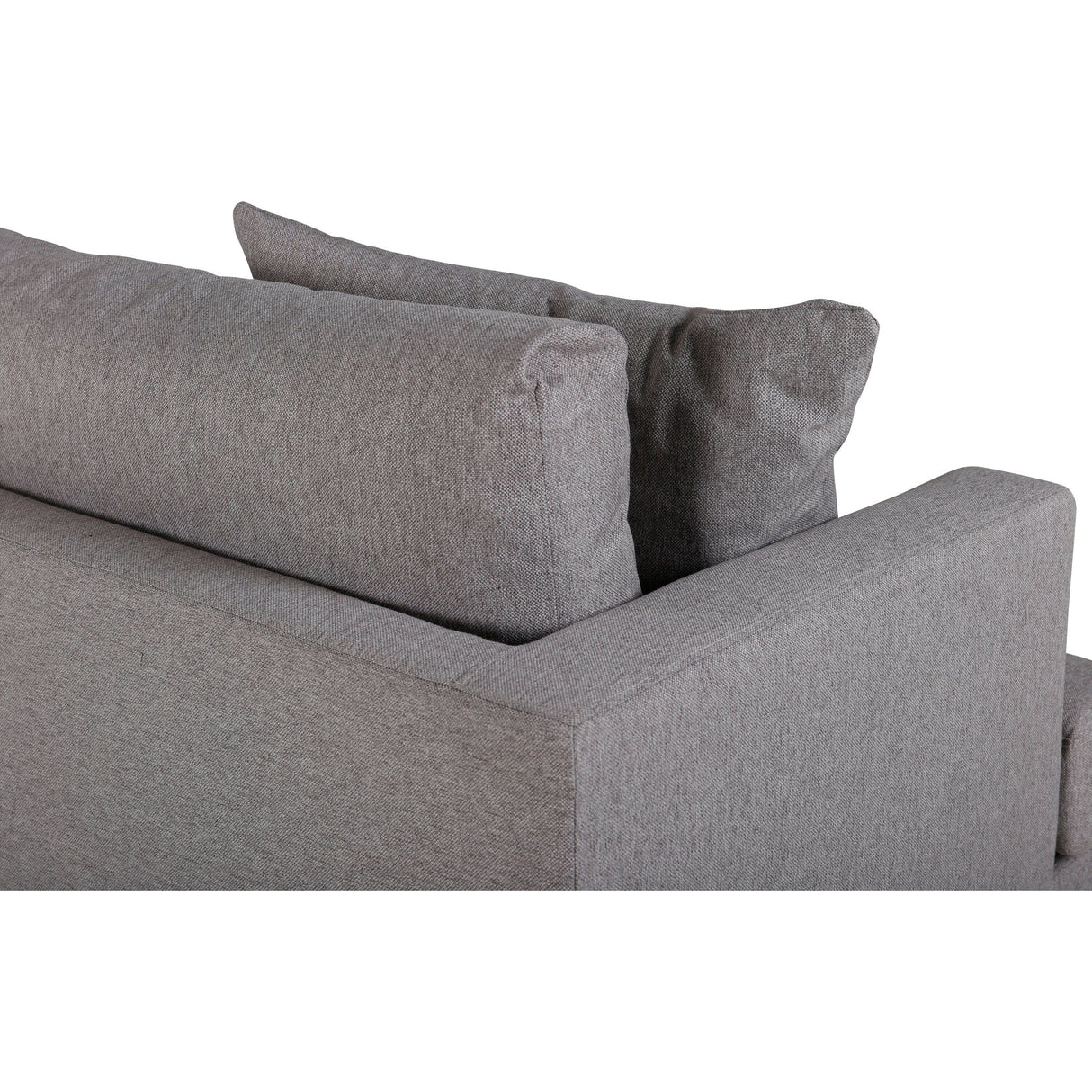 Sofia 3-Sitzer Sofa - Schwarz / Grauer Stoff - ZEN ZONE Furniture