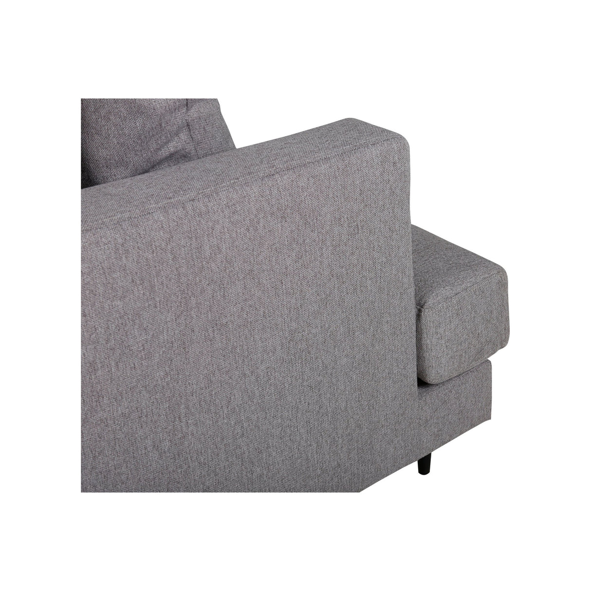 Sofia 3-Sitzer Sofa - Schwarz / Grauer Stoff - ZEN ZONE Furniture