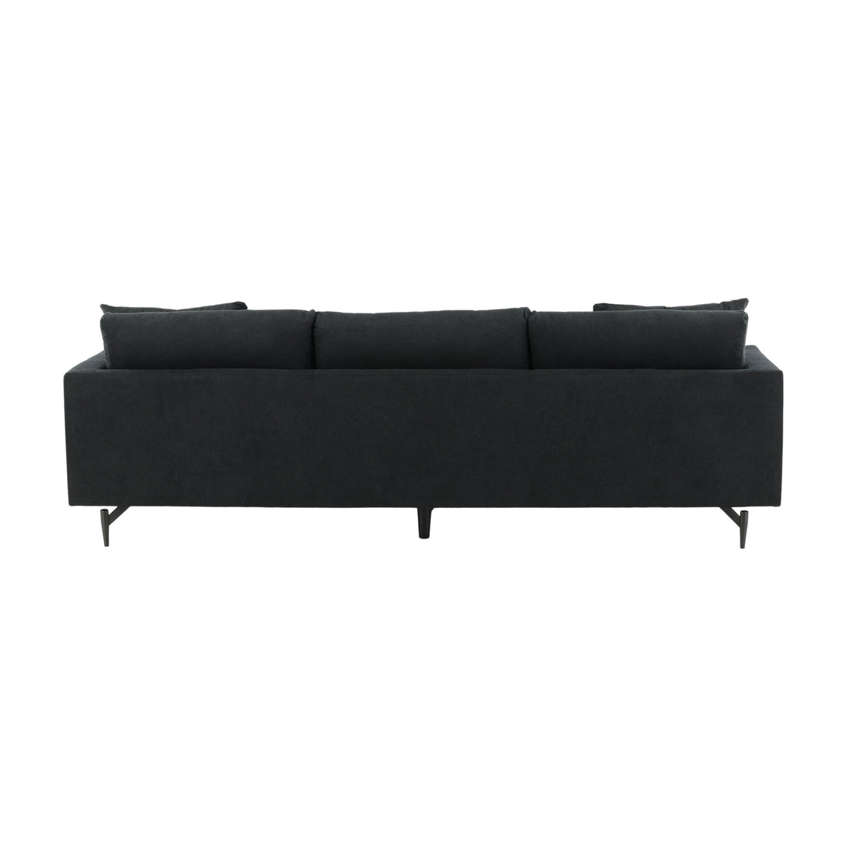 Sofia 3-Sitzer Sofa - Schwarz / Schwarzer Stoff - ZEN ZONE Furniture