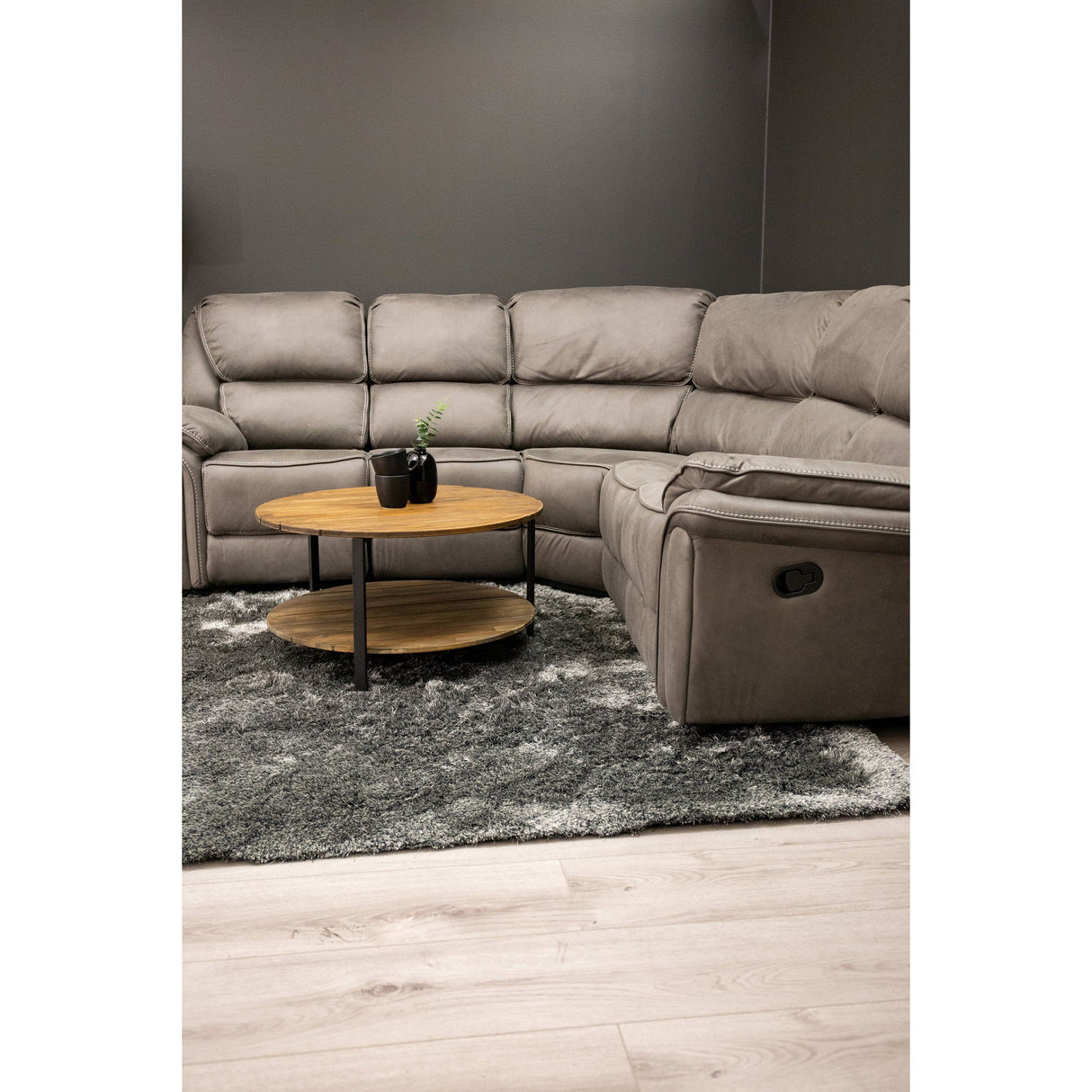 Saranda Ecksofa (klappbar) - Grau - ZEN ZONE Furniture