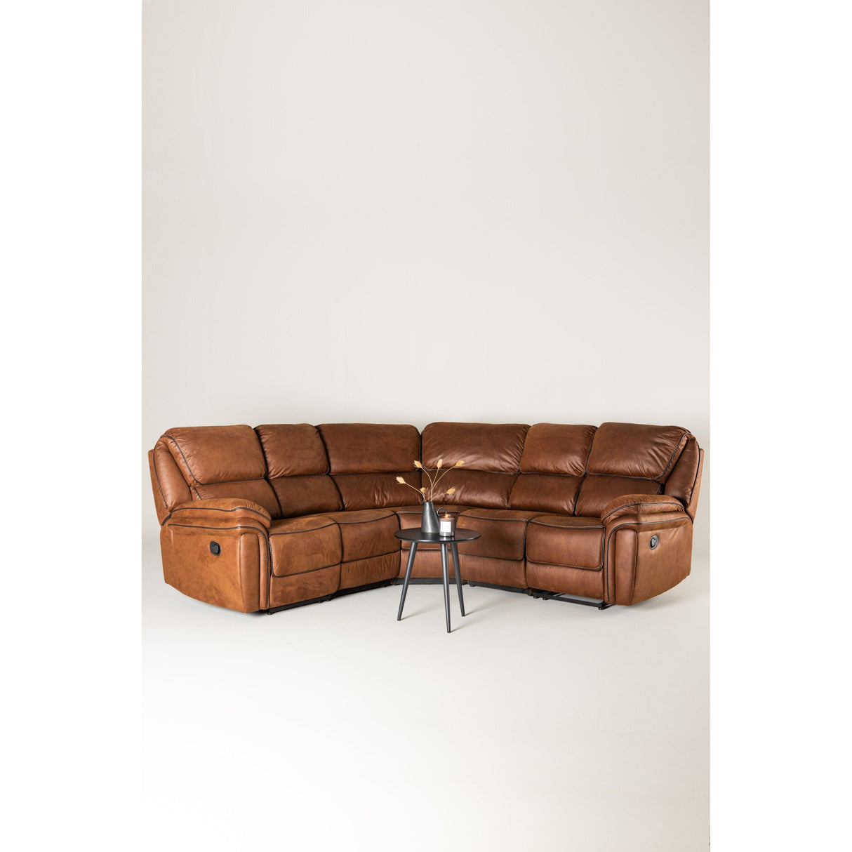 Saranda Ecksofa (klappbar) - Mokka - ZEN ZONE Furniture