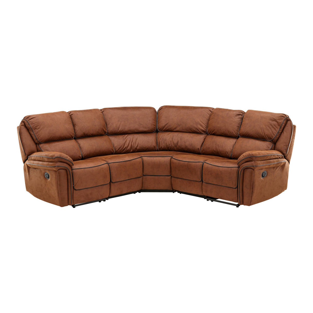 Saranda Ecksofa (klappbar) - Mokka - ZEN ZONE Furniture